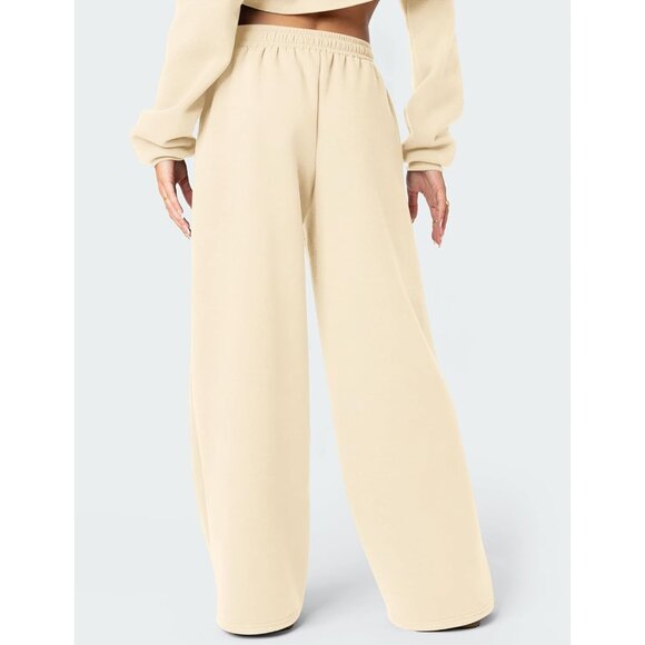 Wide Leg Sweatpants Women Fleece Sweat Pants Fall Spring Clothes 2026 Teen Girl - Picture 4 of 5